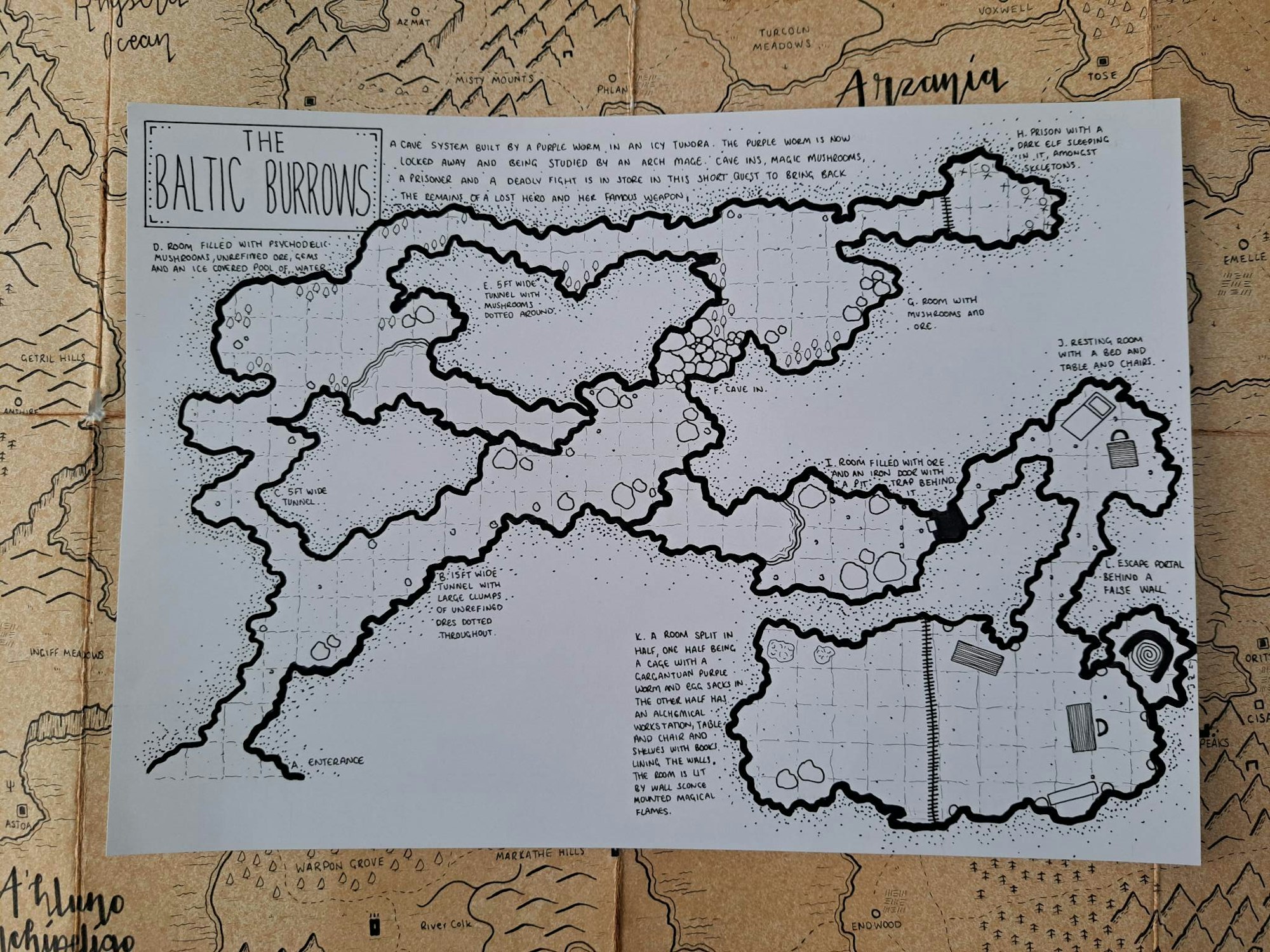 All About Maps battle map for tabletop RPG game